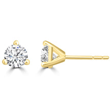 Load image into Gallery viewer, 1.40ct Lab Grown Diamond Earrings in 18K Yellow Gold