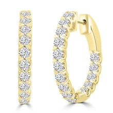 Load image into Gallery viewer, 1.50ct Lab Grown Diamond Earrings in 18K Yellow Gold