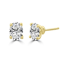 Load image into Gallery viewer, 1.40ct Lab Grown Diamond Earrings in 18K Yellow Gold