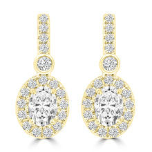 Load image into Gallery viewer, 1.45ct Lab Grown Diamond Earrings in 18K Yellow Gold