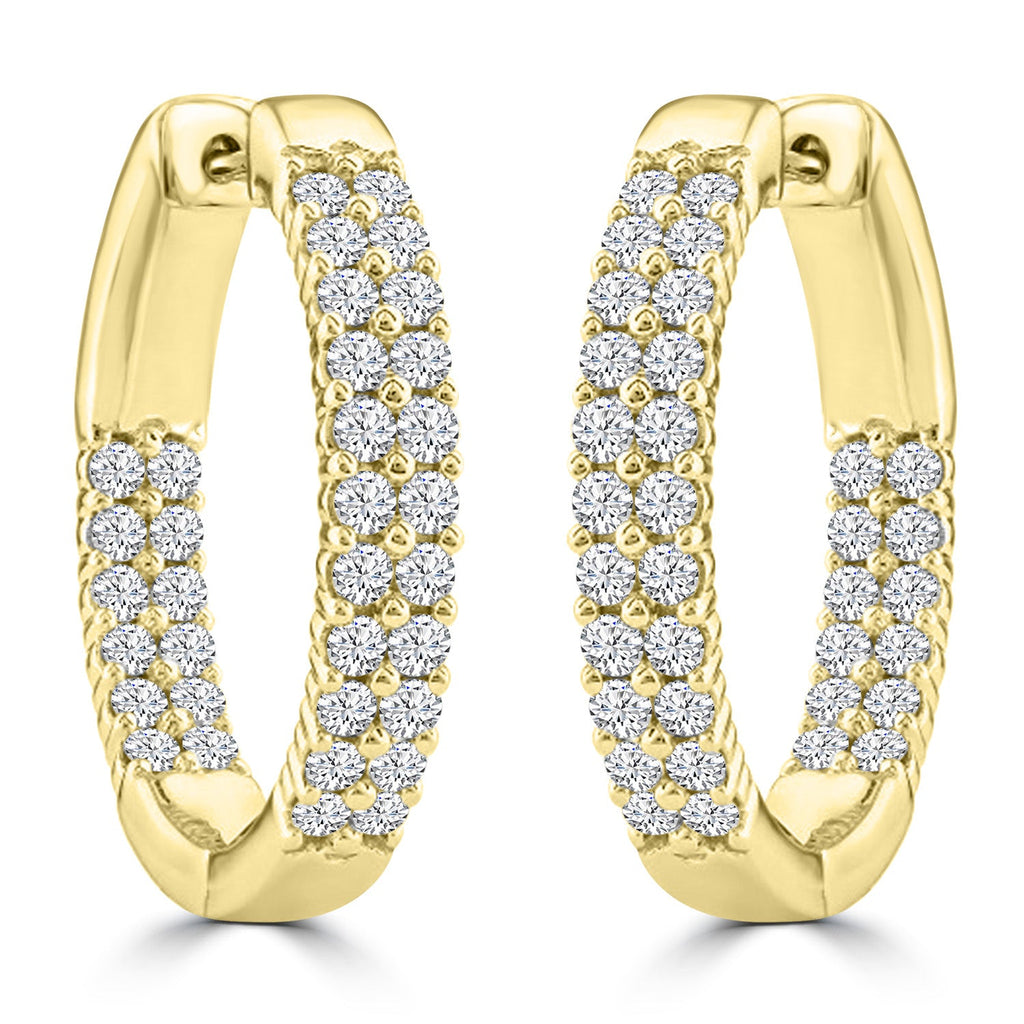 1.50ct Lab Grown Diamond Earrings in 18K Yellow Gold