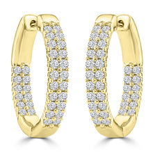 Load image into Gallery viewer, 1.50ct Lab Grown Diamond Earrings in 18K Yellow Gold