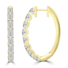 Load image into Gallery viewer, 4.50ct Lab Grown Diamond Earrings in 18K Yellow Gold