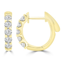 Load image into Gallery viewer, 1.00ct Lab Grown Diamond Earrings in 18K Yellow Gold