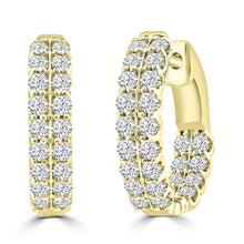 Load image into Gallery viewer, 1.00ct Lab Grown Diamond Earrings in 18K Yellow Gold