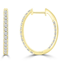 Load image into Gallery viewer, 1.00ct Lab Grown Diamond Earrings in 18K Yellow Gold