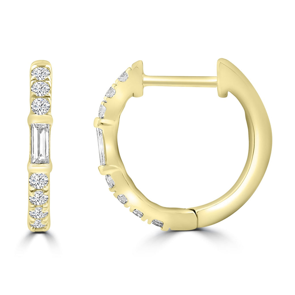 1.00ct Lab Grown Diamond Earrings in 18K Yellow Gold