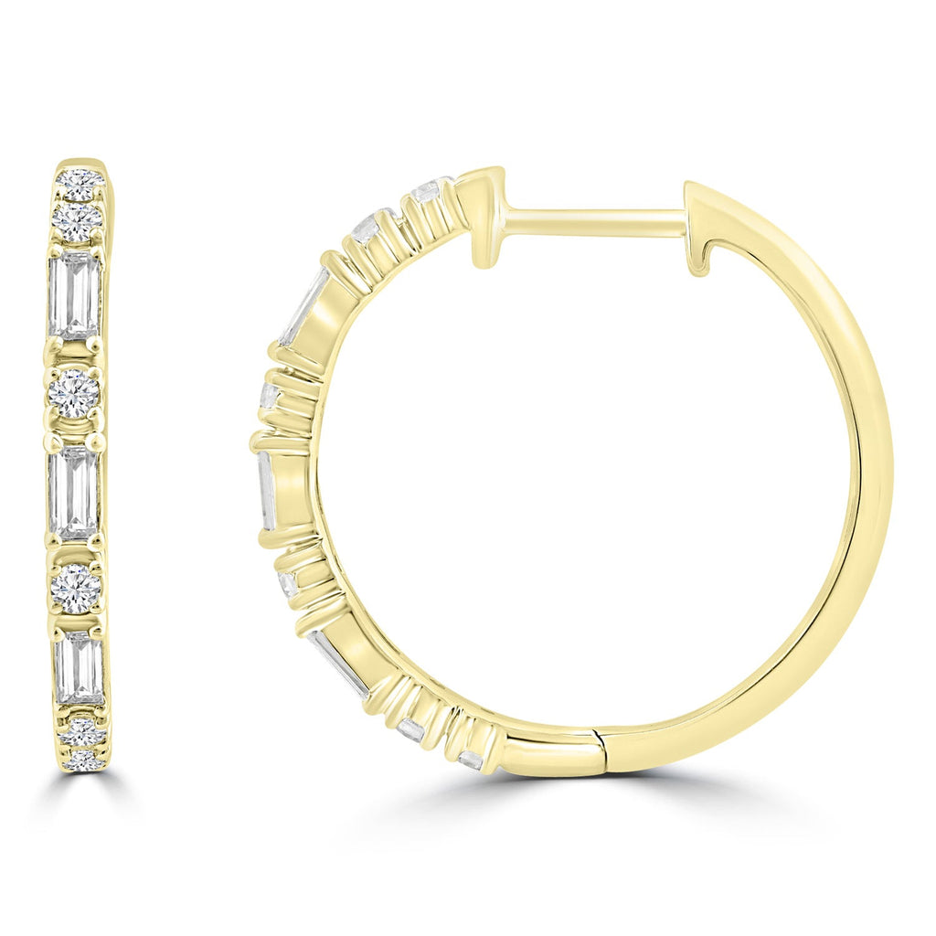 0.45ct Lab Grown Diamond Earrings in 18K Yellow Gold