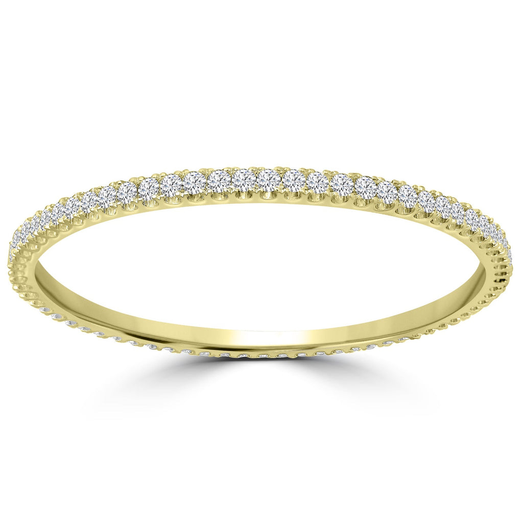 5.50ct Lab Grown Diamond Bangle in 18K Yellow Gold