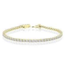 Load image into Gallery viewer, 4.00ct Lab Grown Diamond Bracelet in 18K Yellow Gold