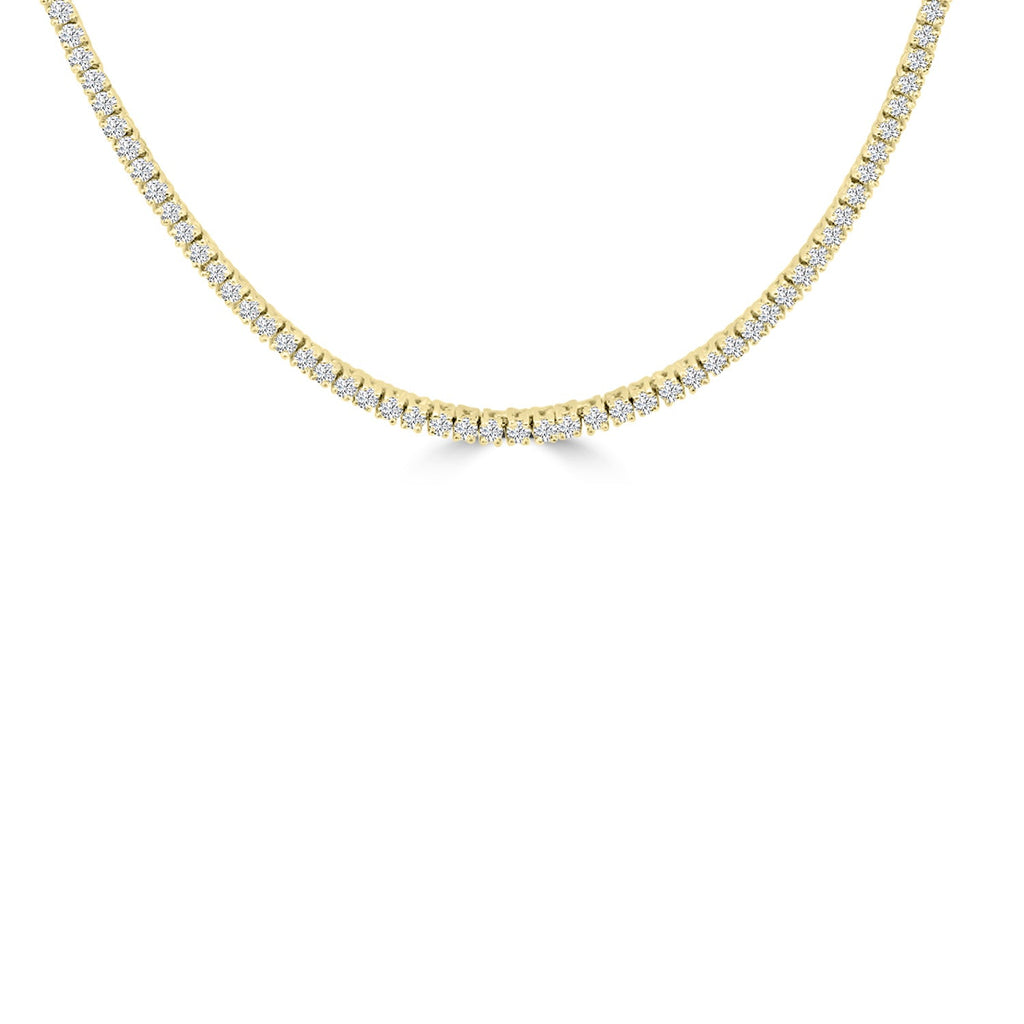 4.95ct Lab Grown Diamond Necklace in 18K Yellow Gold