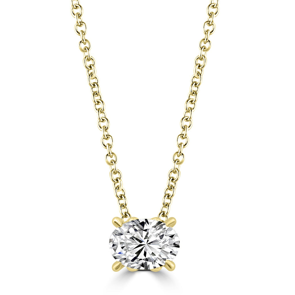 0.70ct Lab Grown Diamond Necklace in 18K Yellow Gold