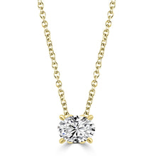 Load image into Gallery viewer, 0.70ct Lab Grown Diamond Necklace in 18K Yellow Gold