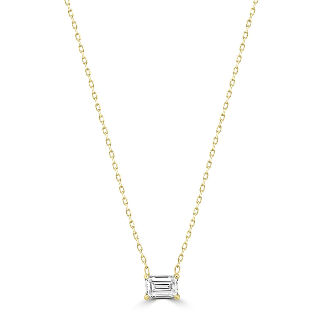 0.70ct Lab Grown Diamond Necklace in 18K Yellow Gold