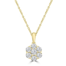 Load image into Gallery viewer, 1.00ct Lab Grown Diamond Necklace in 18K Yellow Gold