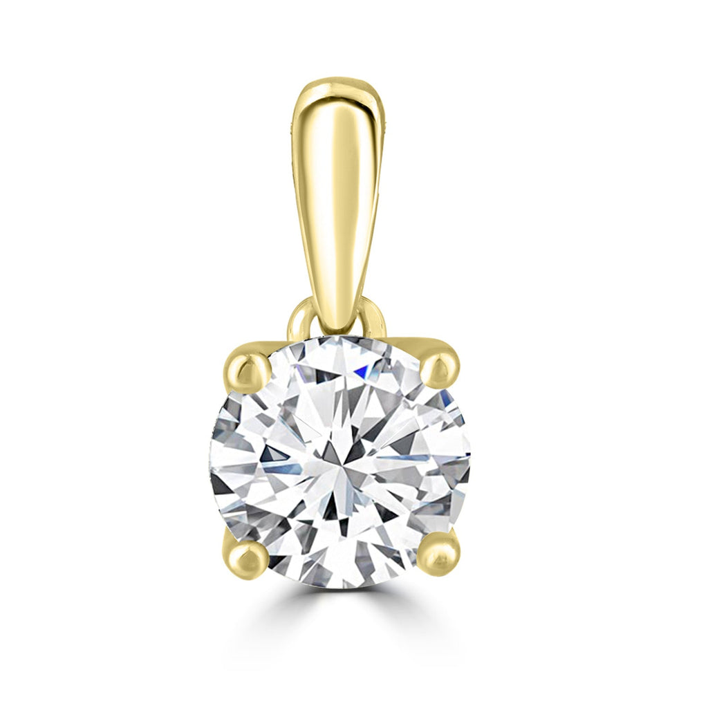 0.50ct Lab Grown Diamond Pendant in 18K Yellow Gold