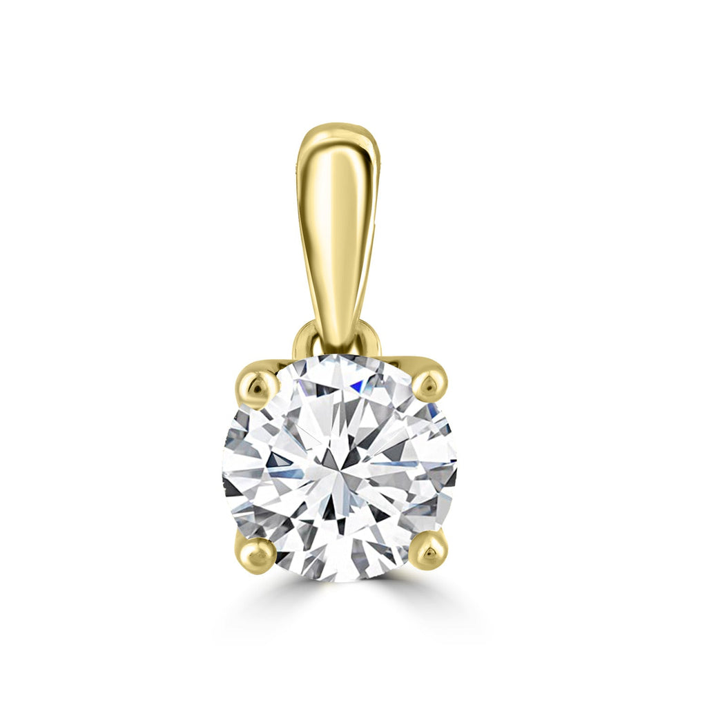 1.00ct Lab Grown Diamond Pendant in 18K Yellow Gold