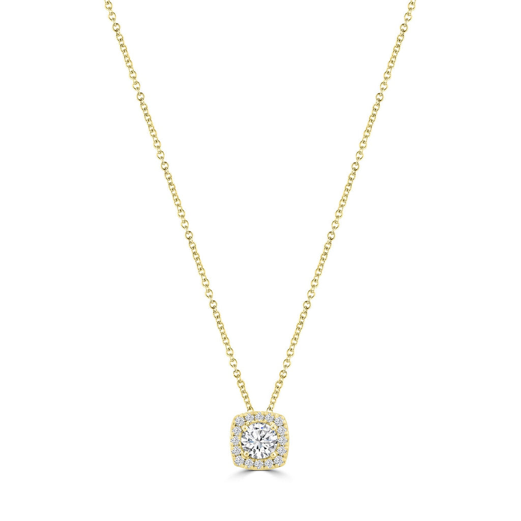 1.00ct Lab Grown Diamond Necklace in 18K Yellow Gold