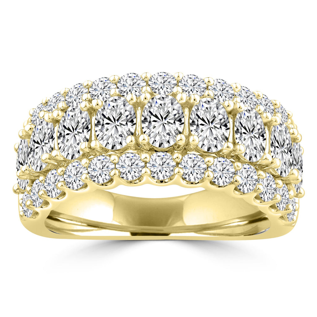 2.70ct Lab Grown Diamond Ring in 18K Yellow Gold