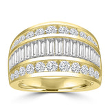 3.00ct Lab Grown Diamond Ring in 18K Yellow Gold