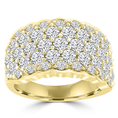 3.00ct Lab Grown Fashion Diamond Ring in 18K Yellow Gold