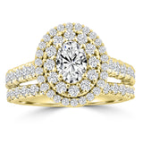 2.45ct Lab Grown Diamond Ring in 18K Yellow Gold