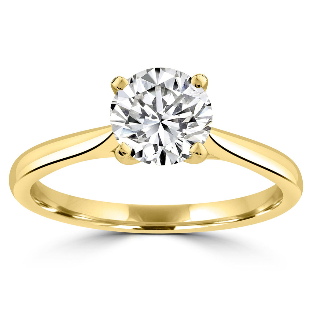 1.00ct Lab Grown Diamond Ring in 18K Yellow Gold