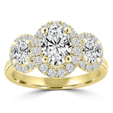 2.00ct Lab Grown Diamond Ring in 18K Yellow Gold