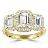 2.25ct Lab Grown Diamond Ring in 18K Yellow Gold