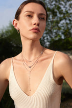 Load image into Gallery viewer, Ania Haie Silver Geometric Sparkle Chain Necklace