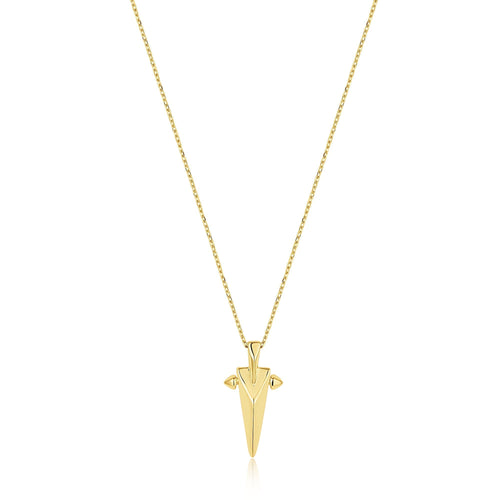 Ania Haie Gold Geometric Point Pendant Necklace