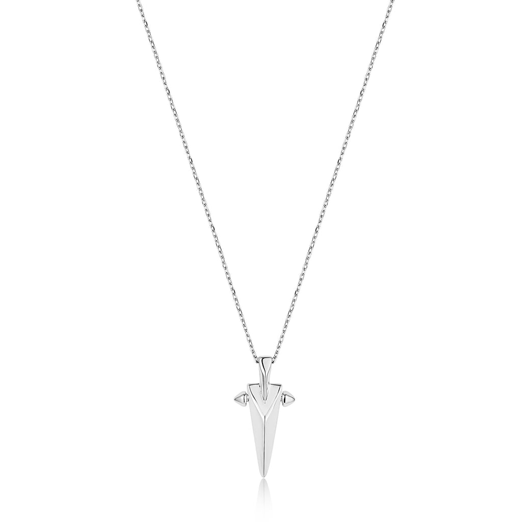 Ania Haie Silver Geometric Point Pendant Necklace