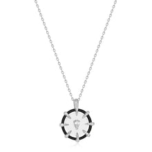 Load image into Gallery viewer, Ania Haie Silver Sparkle Point Medallion Necklace