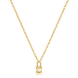 Ania Haie Gold Pearl Padlock Necklace