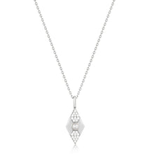 Load image into Gallery viewer, Ania Haie Silver Pearl Geometric Pendant Necklace