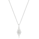 Ania Haie Silver Pearl Geometric Pendant Necklace