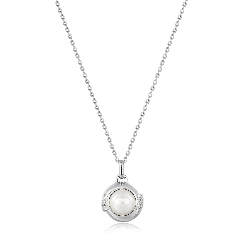 Ania Haie Silver Pearl Sphere Pendant Necklace