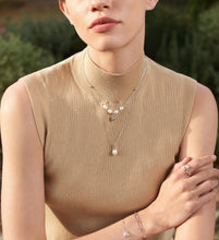 Load image into Gallery viewer, Ania Haie Silver Gem Pearl Drop Pendant Necklace