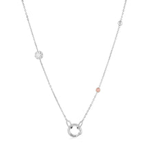 Load image into Gallery viewer, Ania Haie Silver Star Rose Quartz Charm Connector Necklace