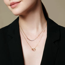 Load image into Gallery viewer, Ania Haie Gold Interlinked Circles Pave Necklace