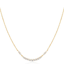 Load image into Gallery viewer, Ania Haie Gold Arc Pave Necklace