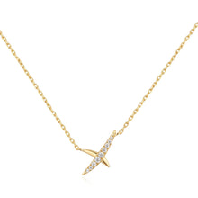 Load image into Gallery viewer, Ania Haie Gold Kiss Pave Necklace