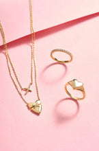 Load image into Gallery viewer, Ania Haie Gold Heart Kiss Pave Necklace