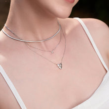 Load image into Gallery viewer, Ania Haie Silver Flat Snake Chain Necklace