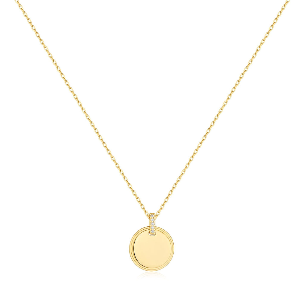 Ania Haie Gold Disc Pendant Necklace