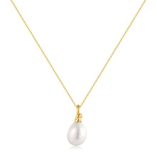 Load image into Gallery viewer, Ania Haie Gold Freshwater Pearl Pendant Necklace