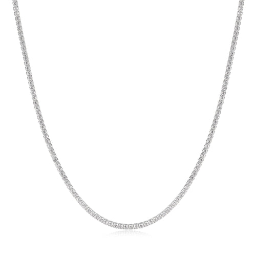 Silver Pave Necklace