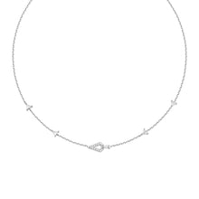 Load image into Gallery viewer, Ania Haie Silver Geometric Satellite Necklace