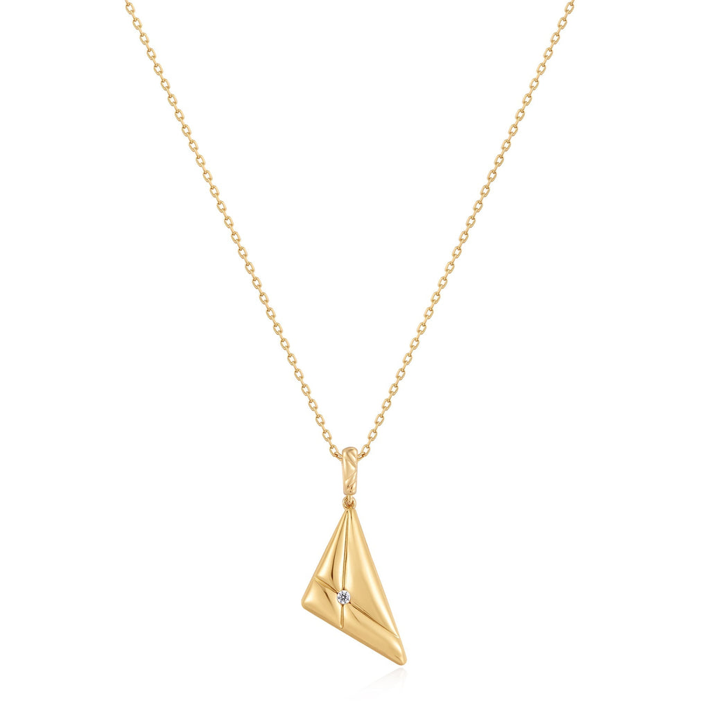 Ania Haie Gold Triangle Pendant Necklace