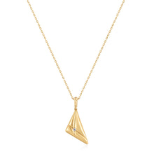 Load image into Gallery viewer, Ania Haie Gold Triangle Pendant Necklace